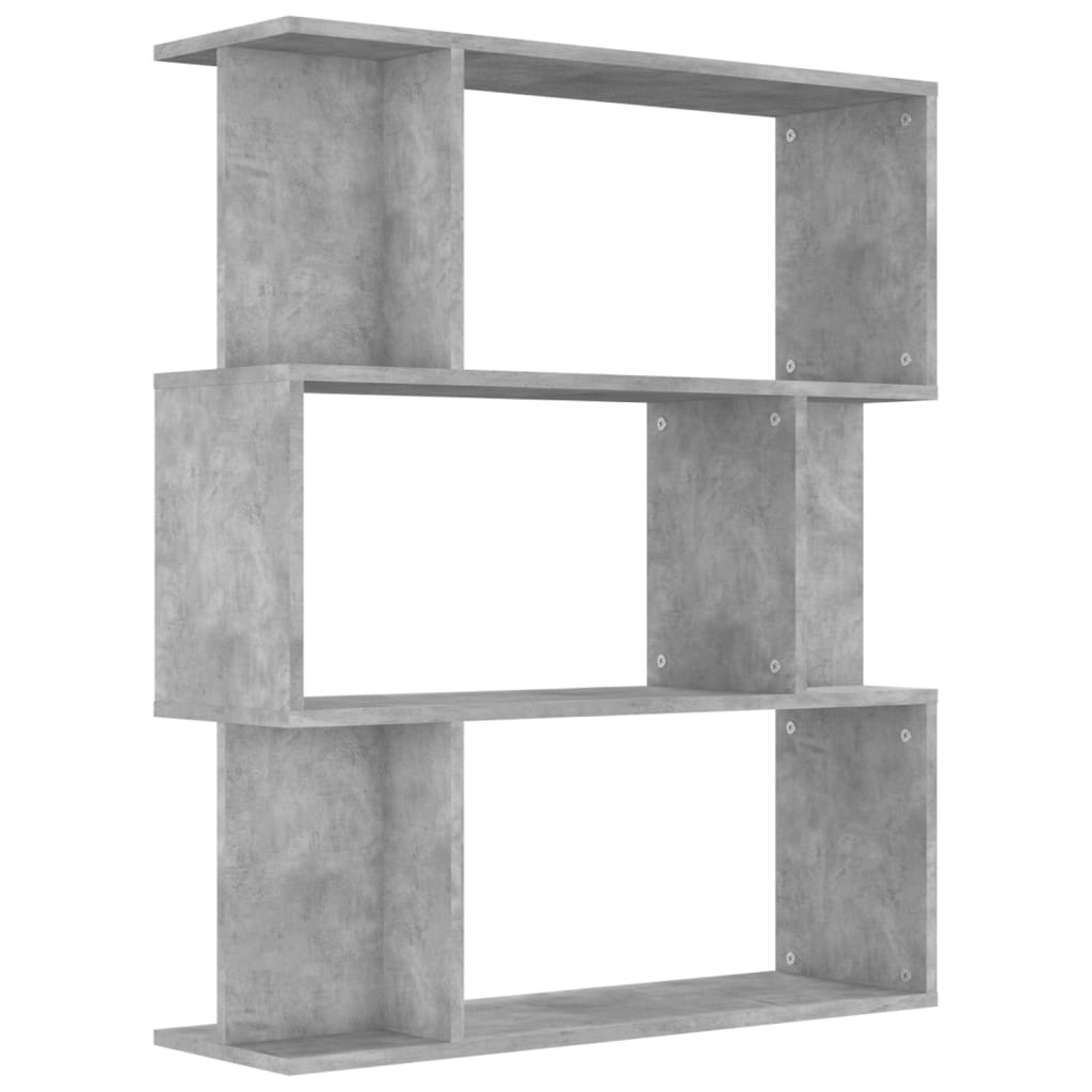 VidaXL Boekenkast/kamerscherm 80x24x96 cm bewerkt hout betongrijs