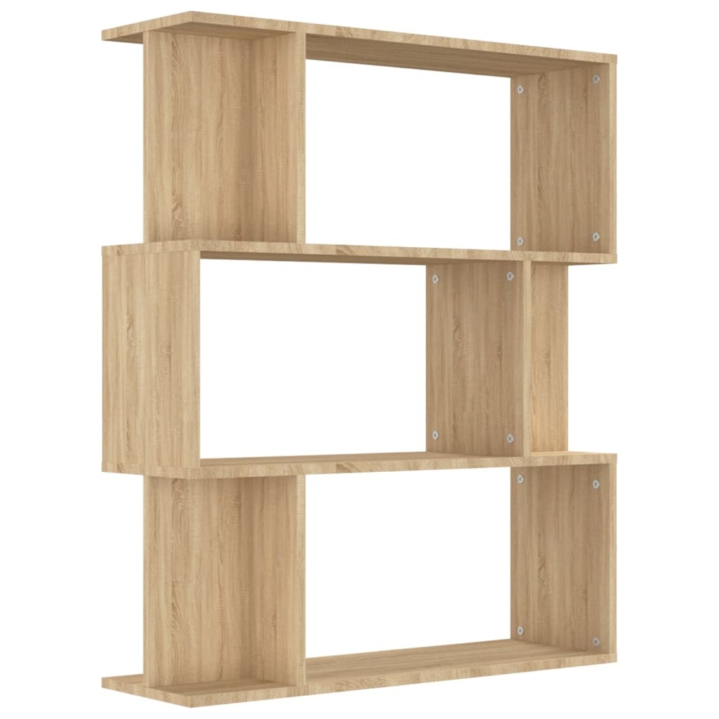 VidaXL Boekenkast/kamerscherm 80x24x96 cm bewerkt hout sonoma eiken