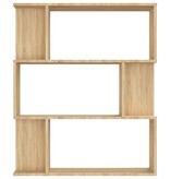 VidaXL Boekenkast/kamerscherm 80x24x96 cm bewerkt hout sonoma eiken