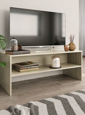 VidaXL Tv-meubel 100x40x40 cm bewerkt hout sonoma eikenkleurig