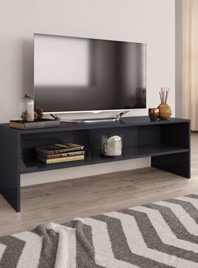 VidaXL Tv-meubel 120x40x40 cm bewerkt hout hoogglans grijs
