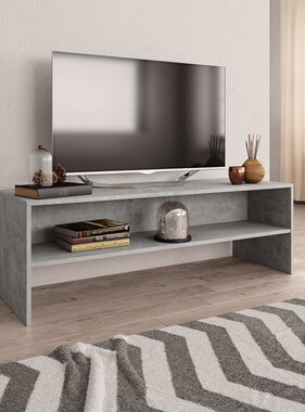 VidaXL Tv-meubel 120x40x40 cm bewerkt hout betongrijs