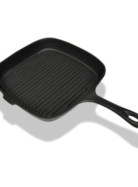 VidaXL Grillpan gietijzer 24x23 cm