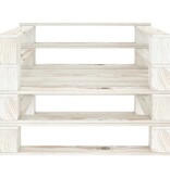VidaXL Tuinfauteuil pallet hout wit