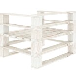 VidaXL Tuinfauteuil pallet hout wit