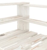 VidaXL Tuinfauteuil pallet hout wit