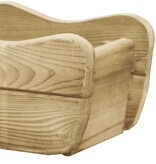 VidaXL Plantenbak verhoogd 50x18x18 cm geïmpregneerd grenenhout