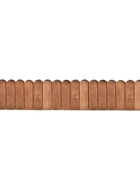 VidaXL Gazonrand 120 cm geïmpregneerd grenenhout bruin