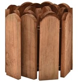 VidaXL Gazonrand 120 cm geïmpregneerd grenenhout bruin