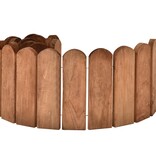 VidaXL Gazonrand 120 cm geïmpregneerd grenenhout bruin