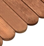 VidaXL Gazonrand 120 cm geïmpregneerd grenenhout bruin