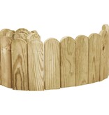 VidaXL Gazonrand 120 cm geïmpregneerd grenenhout groen