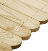 VidaXL Gazonrand 120 cm geïmpregneerd grenenhout groen