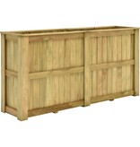 VidaXL Plantenbak verhoogd 196x50x100 cm geïmpregneerd grenenhout