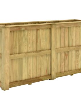 VidaXL Plantenbak verhoogd 196x50x100 cm geïmpregneerd grenenhout