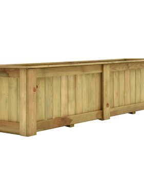 VidaXL Plantenbak verhoogd 196x50x50 cm geïmpregneerd grenenhout