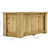 VidaXL Plantenbak verhoogd 100x50x50 cm geïmpregneerd grenenhout