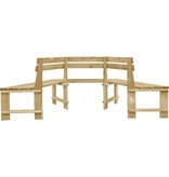 VidaXL Tuinbank 240 cm geïmpregneerd grenenhout