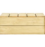 VidaXL Tuintafel 75x75x31 cm geïmpregneerd grenenhout