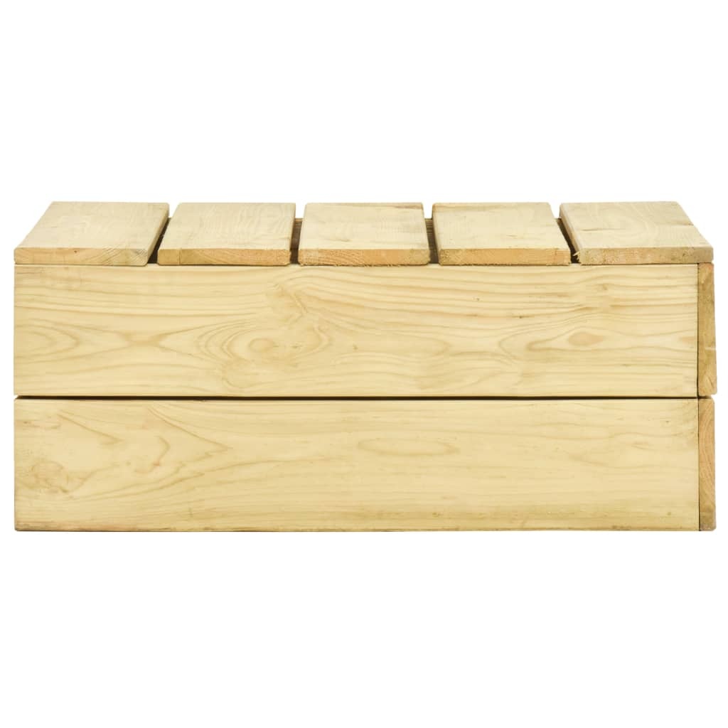 VidaXL Tuintafel 75x75x31 cm geïmpregneerd grenenhout
