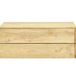 VidaXL Tuintafel 75x75x31 cm geïmpregneerd grenenhout