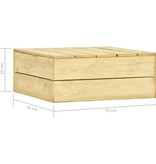 VidaXL Tuintafel 75x75x31 cm geïmpregneerd grenenhout