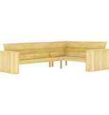 VidaXL Tuinhoekbank 239 cm geïmpregneerd grenenhout