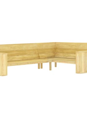 VidaXL Tuinhoekbank 239 cm geïmpregneerd grenenhout