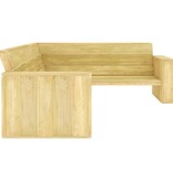 VidaXL Tuinhoekbank 239 cm geïmpregneerd grenenhout