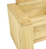 VidaXL Tuinhoekbank 239 cm geïmpregneerd grenenhout