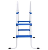 VidaXL Zwembadladder 84 cm blauw en wit