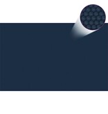 VidaXL Zwembadfolie solar drijvend 260x160 cm PE zwart en blauw