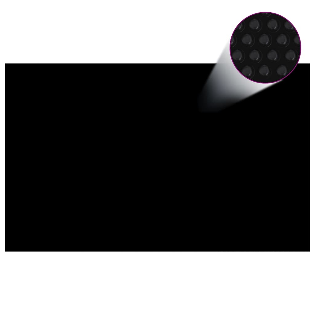 VidaXL Zwembadfolie solar drijvend 260x160 cm PE zwart en blauw