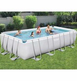 VidaXL Zwembadset Power Steel rechthoekig 549x274x122 cm