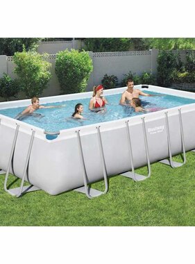 VidaXL Zwembadset Power Steel rechthoekig 549x274x122 cm