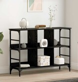 VidaXL Dressoir met opslag Zwart 102 x 32 x 73.5 cm Bewerkt hout