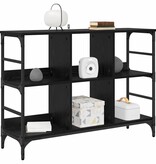 VidaXL Dressoir met opslag Zwart 102 x 32 x 73.5 cm Bewerkt hout