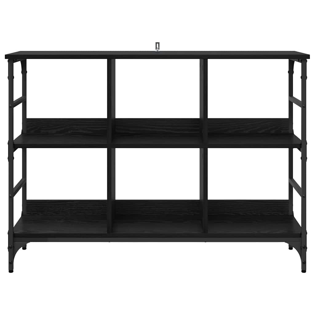 VidaXL Dressoir met opslag Zwart 102 x 32 x 73.5 cm Bewerkt hout