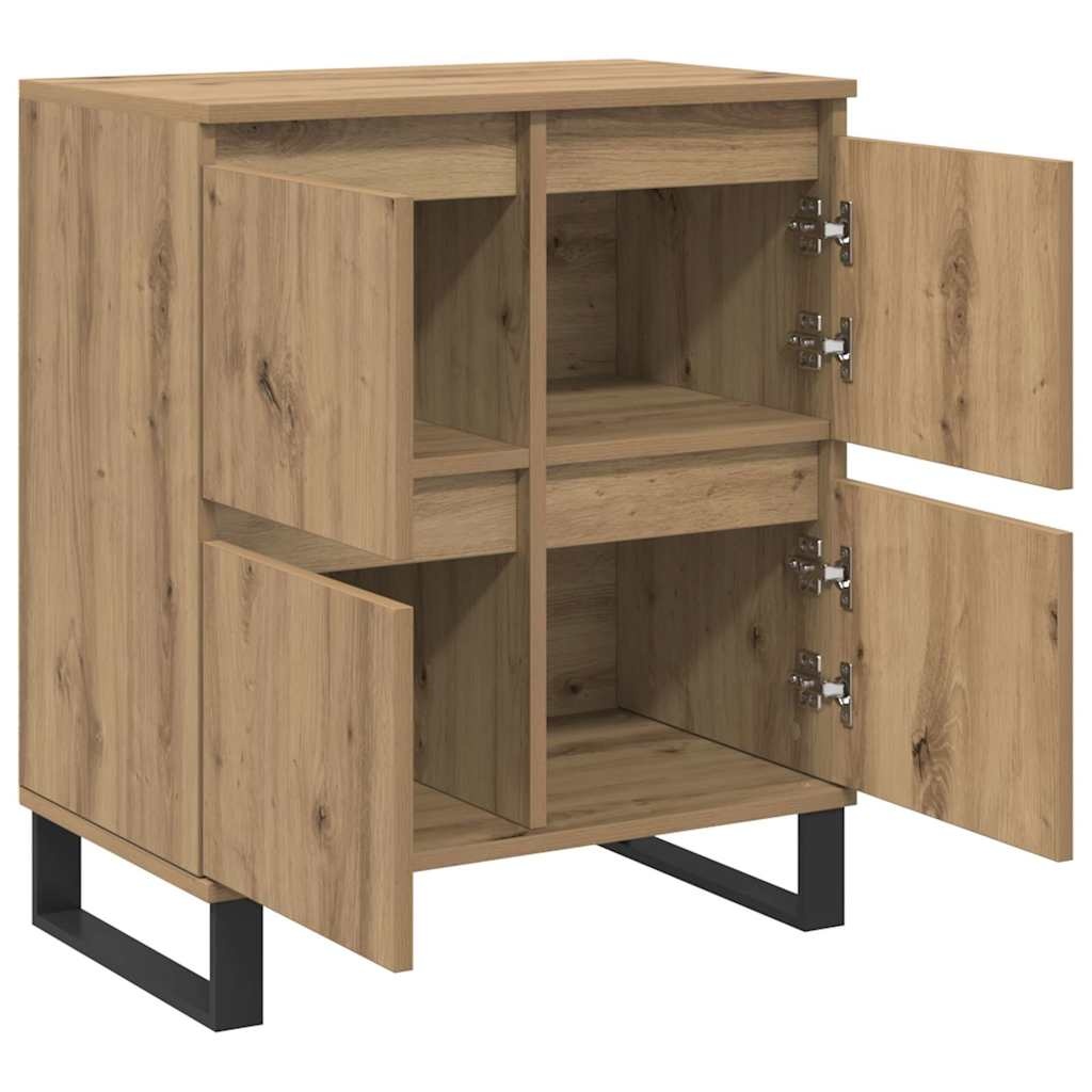 VidaXL Dressoir met opslag met de deur Bruin 60 x 35 x 70 cm Bewerkt hout