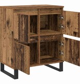 VidaXL Dressoir met opslag met de deur Bruin 60 x 35 x 70 cm Bewerkt hout