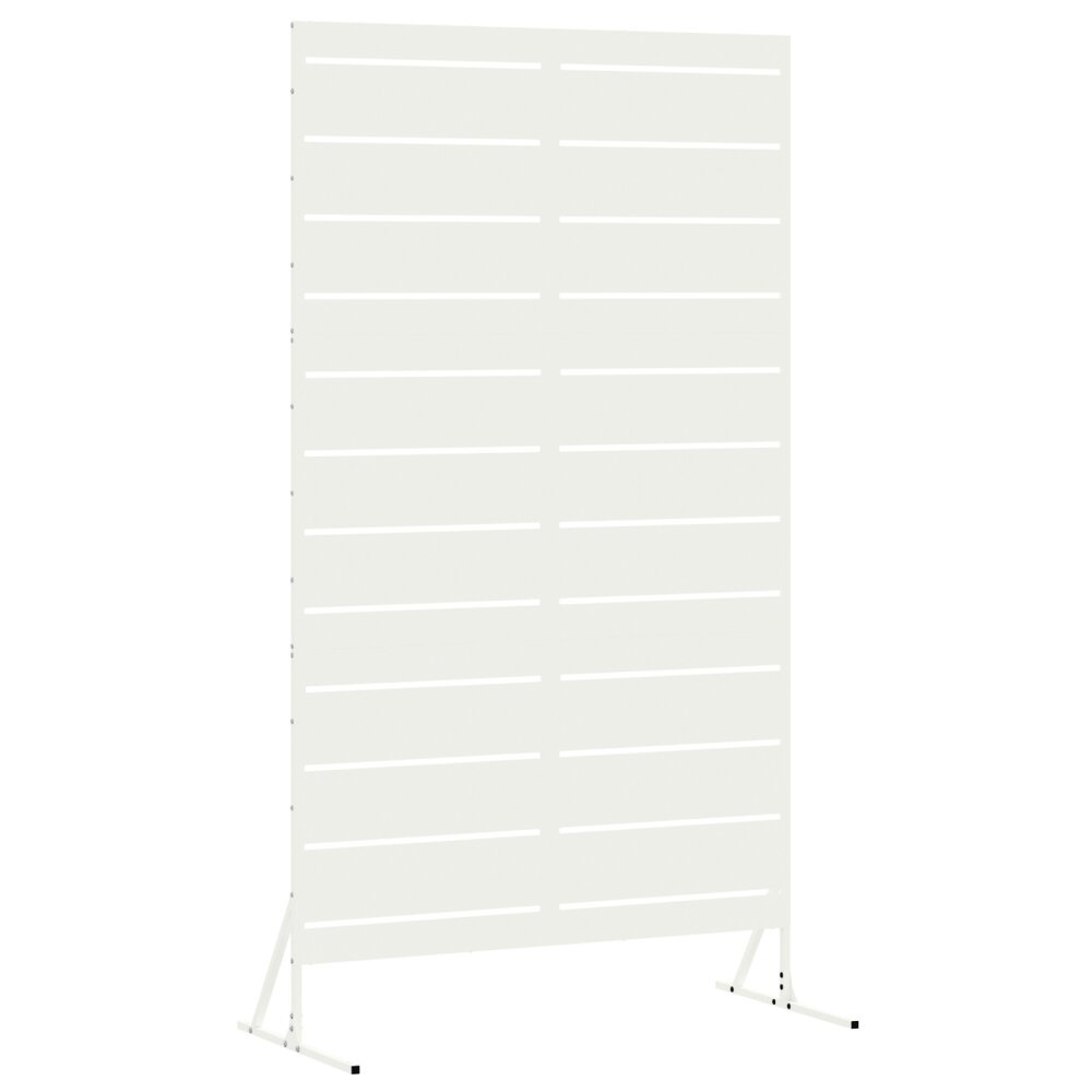 VidaXL Privacy Scherm, Wit, 100x50x180 cm, Staal