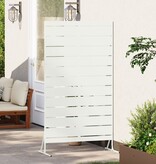 VidaXL Privacy Scherm, Wit, 100x50x180 cm, Staal