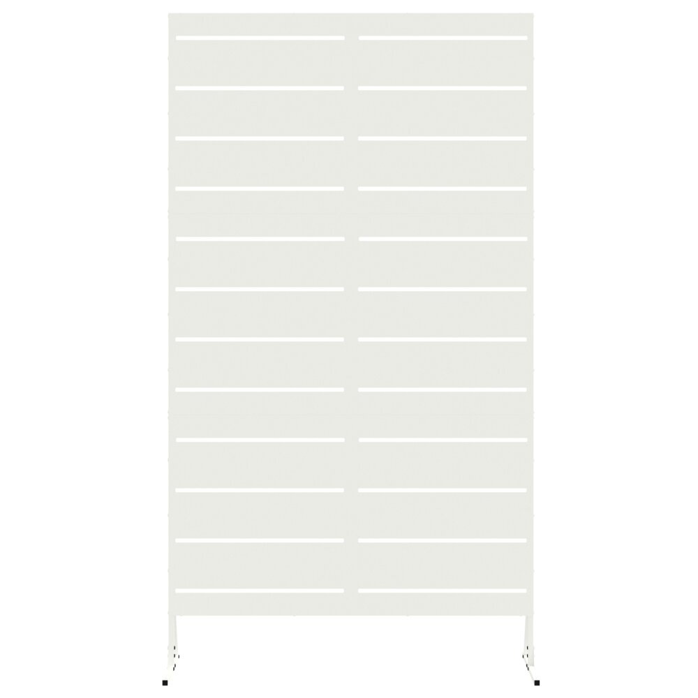 VidaXL Privacy Scherm, Wit, 100x50x180 cm, Staal