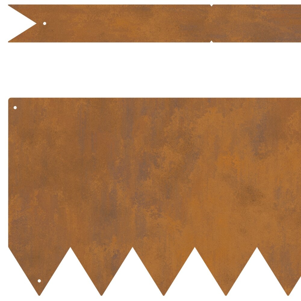 VidaXL Grasrand 20 stuks 100x0.5x20 cm Weerbestendig Staal