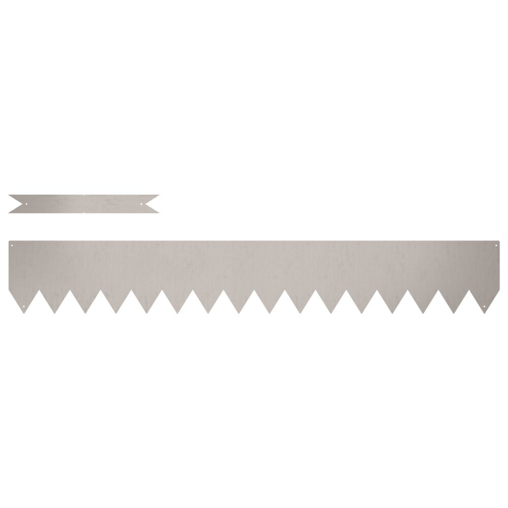 VidaXL Graskanten 50 stuks 100x0,5x15 cm Weervast Staal