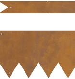 VidaXL Graskanten 50 stuks 100x0,5x15 cm Weervast Staal