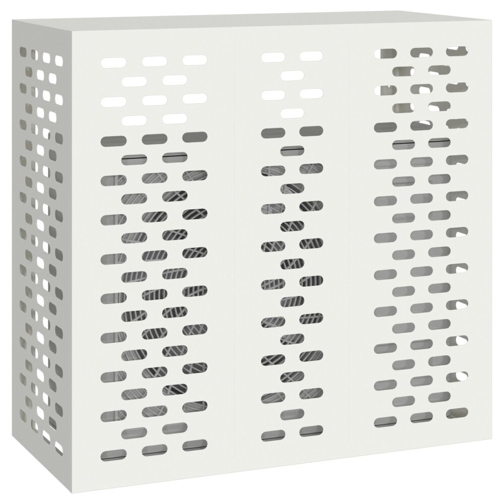 VidaXL Airconditionerhoes Wit 110x50x105 cm Staal
