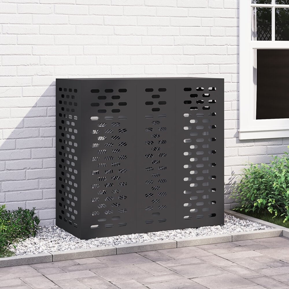 VidaXL Airconditionerhoes - Zwart, 110 x 50 x 105 cm