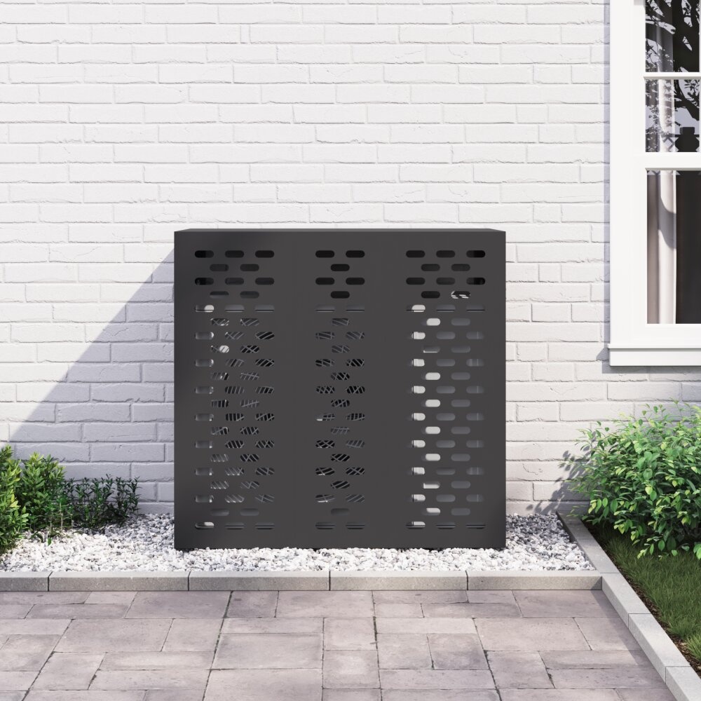 VidaXL Airconditionerhoes - Zwart, 110 x 50 x 105 cm