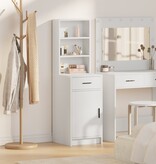 VidaXL Hoge Kast Wit 40x41x135 cm van Geengineerd Hout